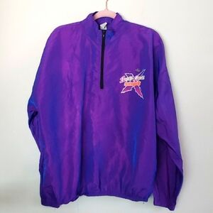Y2K super cross series pullover quarter zip windbreaker jacket 90s vintage.